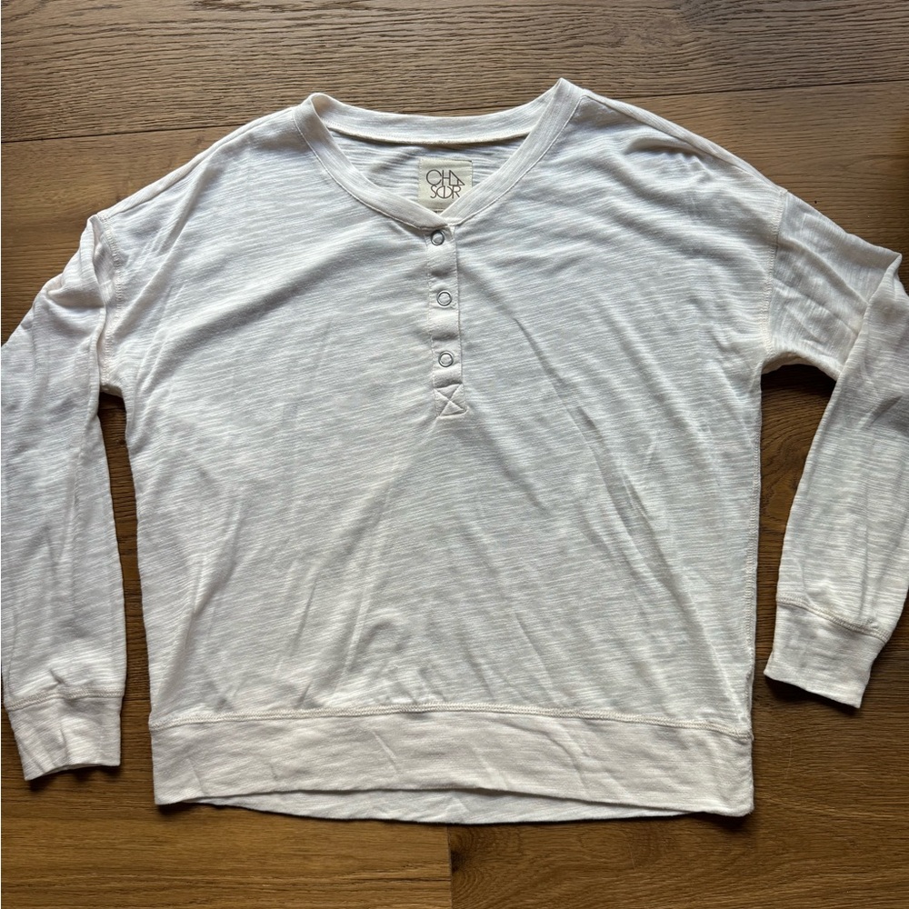 CHASER | XS | Cream Henley